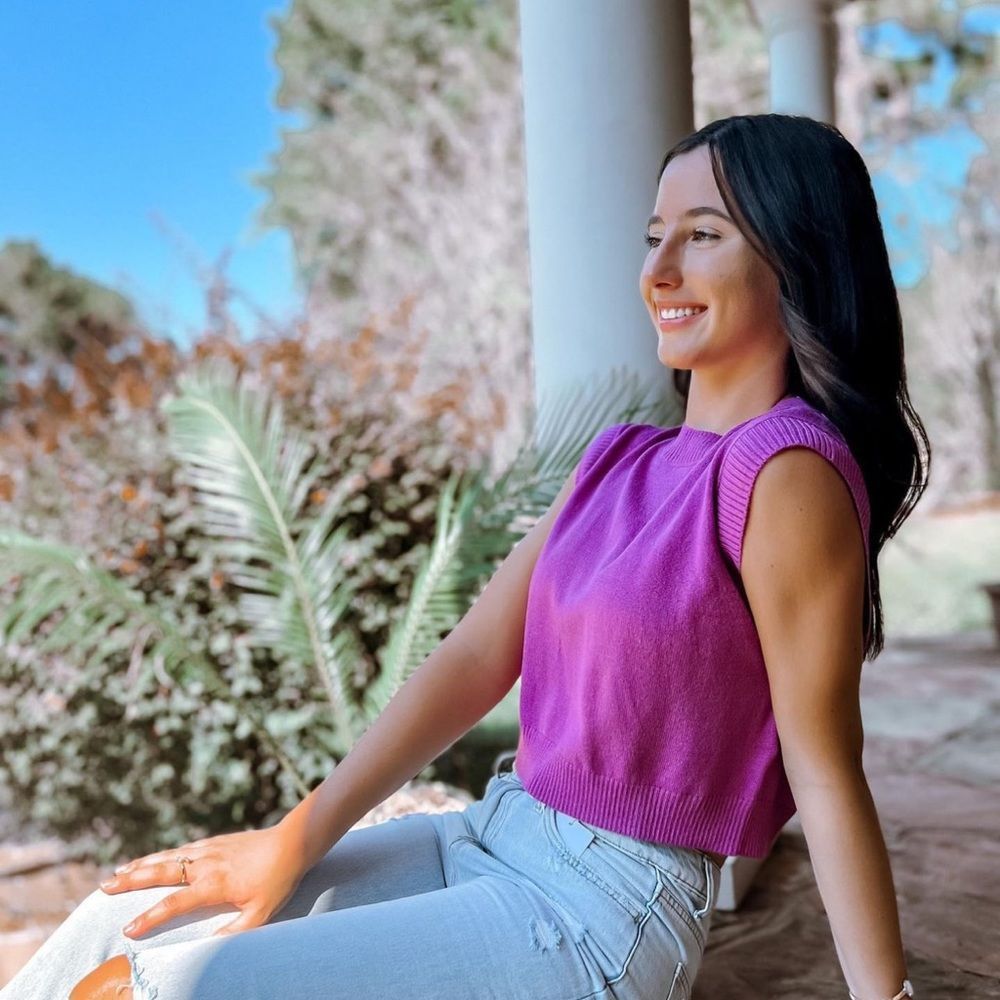 Mimosa Crop Sweater vest